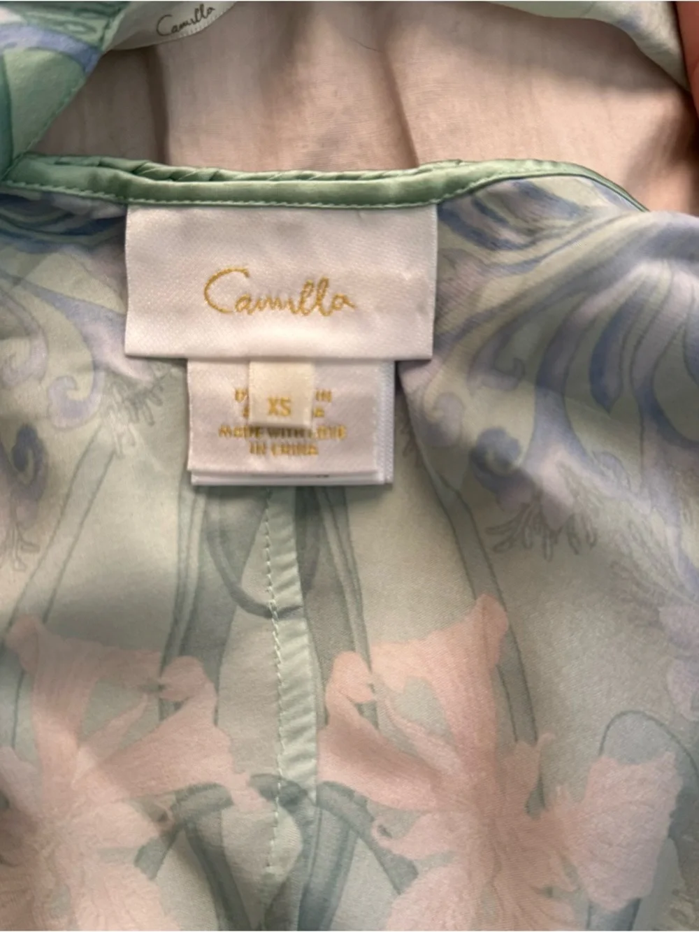 Camilla bias halter top in beautiful teal - Picture 6 of 10